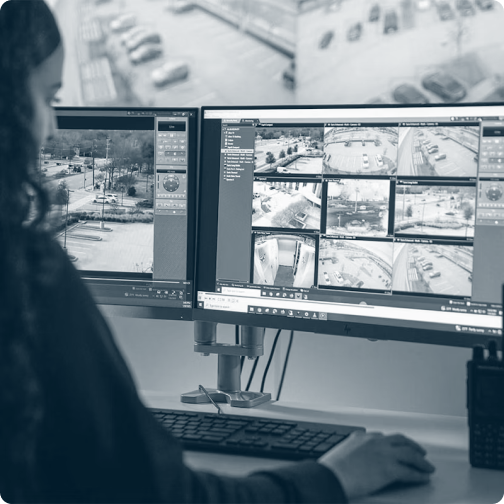 A girl at a computer